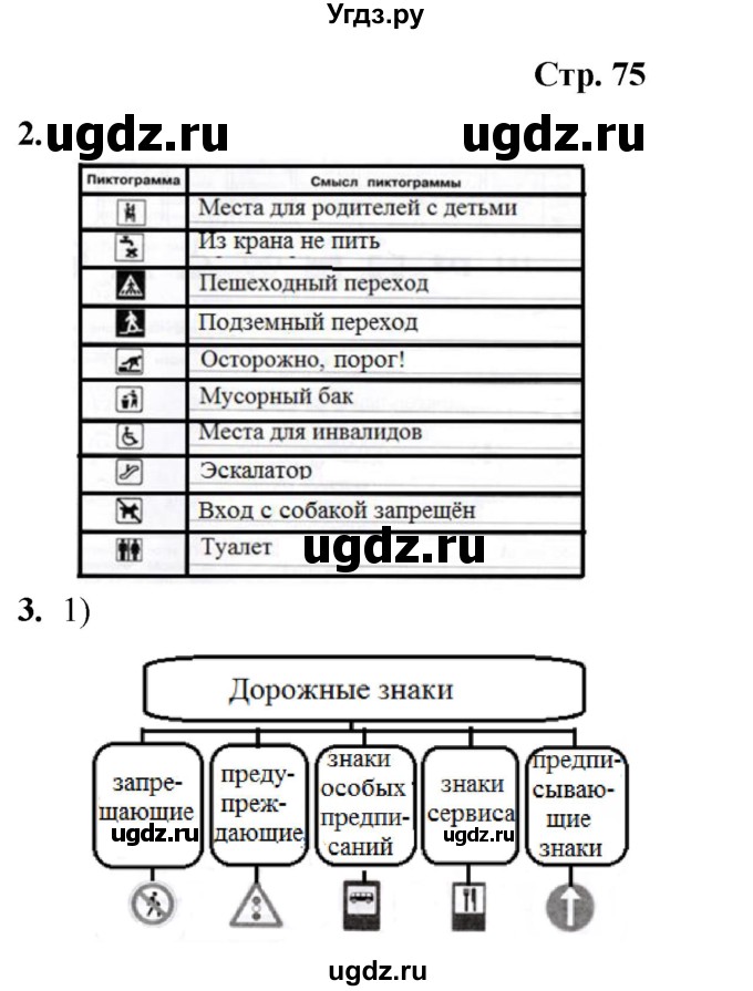 ГДЗ (Решебник) по информатике 4 класс (рабочая тетрадь Юным умникам и умницам) Холодова О.А. / часть 2. страница / 75