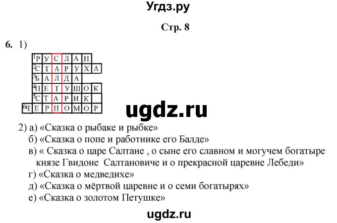 ГДЗ (Решебник) по информатике 4 класс (рабочая тетрадь Юным умникам и умницам) Холодова О.А. / часть 2. страница / 8