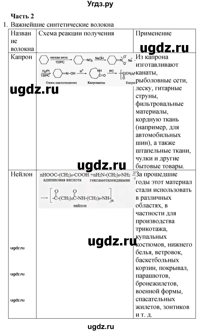 ГДЗ (Решебник) по химии 10 класс (рабочая тетрадь) Габриелян О.С. / страница / 92(продолжение 2)