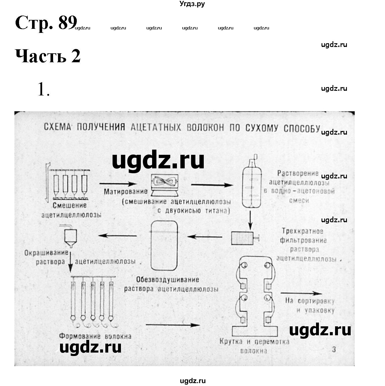 ГДЗ (Решебник) по химии 10 класс (рабочая тетрадь) Габриелян О.С. / страница / 89