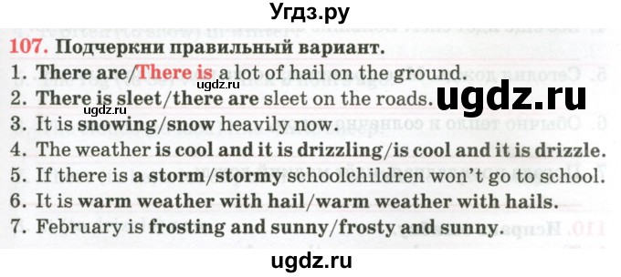 ГДЗ (Тетрадь) по английскому языку 9 класс (тетрадь для повторения и закрепления) Котлярова М.Б. / упражнение / 107