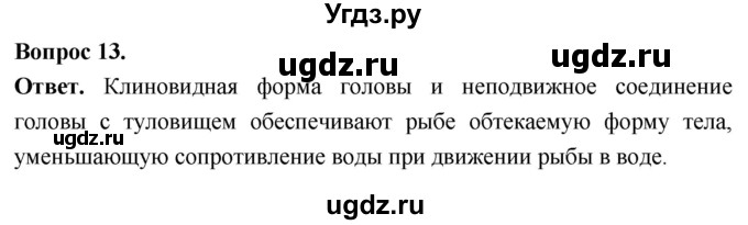 ГДЗ (Решебник) по биологии 8 класс Суматохин С.В. / часть 2 / §4 / объясните / 13
