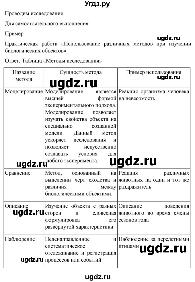 ГДЗ (Решебник) по биологии 10 класс Агафонова И.Б. / §1 / 9(продолжение 6)