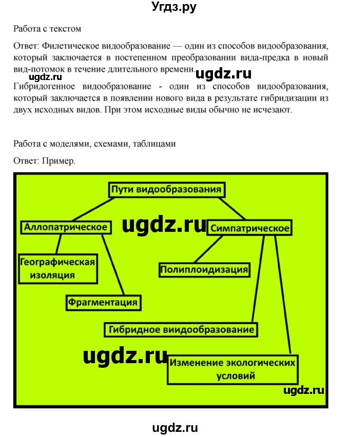 ГДЗ (Решебник) по биологии 10 класс Агафонова И.Б. / §41 / 170(продолжение 4)
