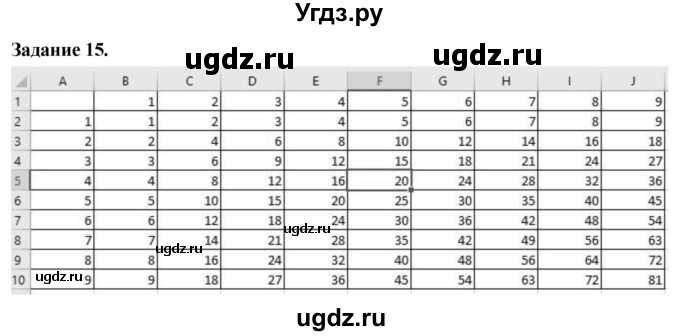 ГДЗ (Решебник) по информатике 7 класс (компьютерный практикум) Босова Л.Л. / работа 26 / 15