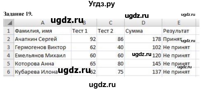 ГДЗ (Решебник) по информатике 7 класс (компьютерный практикум) Босова Л.Л. / работа 26 / 19