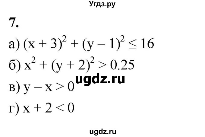 ГДЗ (Решебник) по алгебре 9 класс (рабочая тетрадь) Крайнева Л.Б. / 20. неравенства с двумя переменными / 7