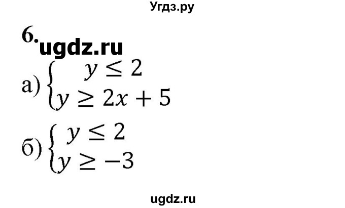 ГДЗ (Решебник) по алгебре 9 класс (рабочая тетрадь) Крайнева Л.Б. / 21. системы неравенств с двумя переменными / 6