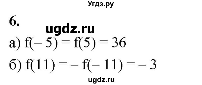 ГДЗ (Решебник) по алгебре 9 класс (рабочая тетрадь) Крайнева Л.Б. / 6. свойства чётности и нечётности функций / 6
