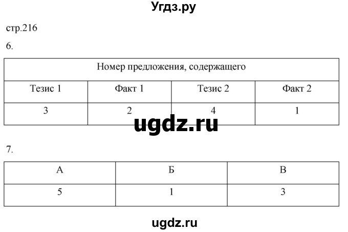 ГДЗ (Решебник) по истории 8 класс Мединский В.Р. / страница / 216