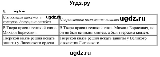 ГДЗ (Решебник) по истории 6 класс (рабочая тетрадь) Клоков В.А. / §36-37 / 3