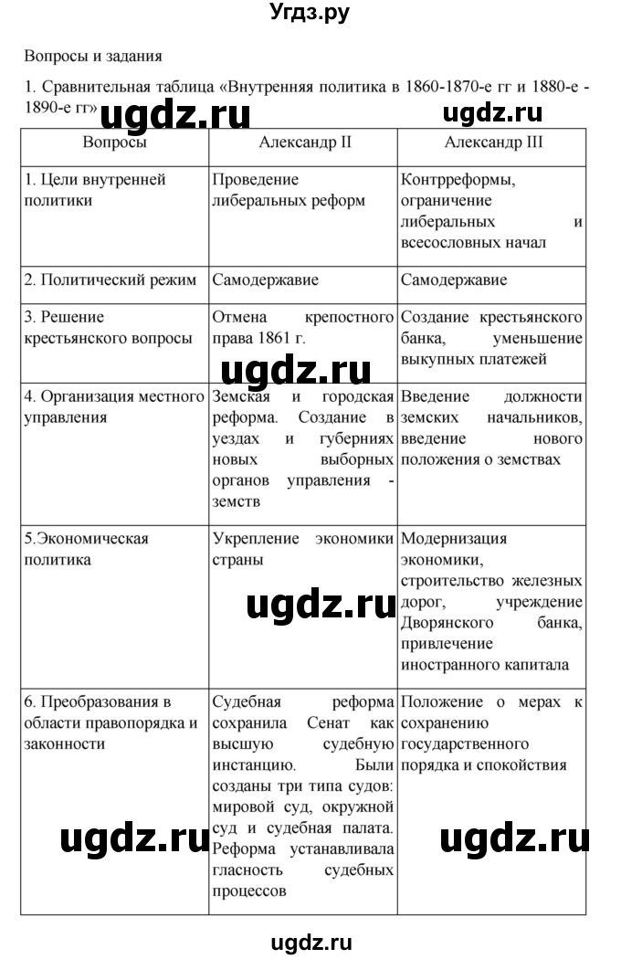ГДЗ (Решебник) по истории 9 класс Мединский В.Р. / страница / 171(продолжение 2)
