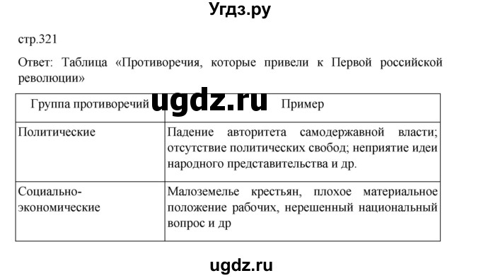 ГДЗ (Решебник) по истории 9 класс Мединский В.Р. / страница / 321