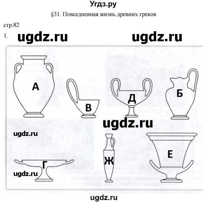 ГДЗ (Решебник) по истории 5 класс (рабочая тетрадь) Саплина Е.В. / §31 / 1