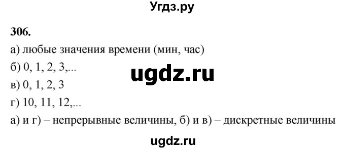 ГДЗ (Решебник) по математике 10 класс Бунимович Е.А. / §16 / упражнение / 306