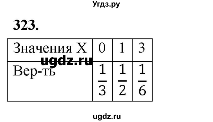 ГДЗ (Решебник) по математике 10 класс Бунимович Е.А. / §17 / упражнение / 323