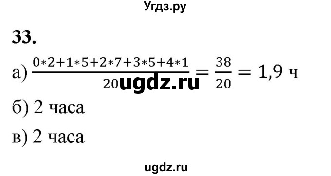 ГДЗ (Решебник) по математике 10 класс Бунимович Е.А. / §2 / упражнение / 33